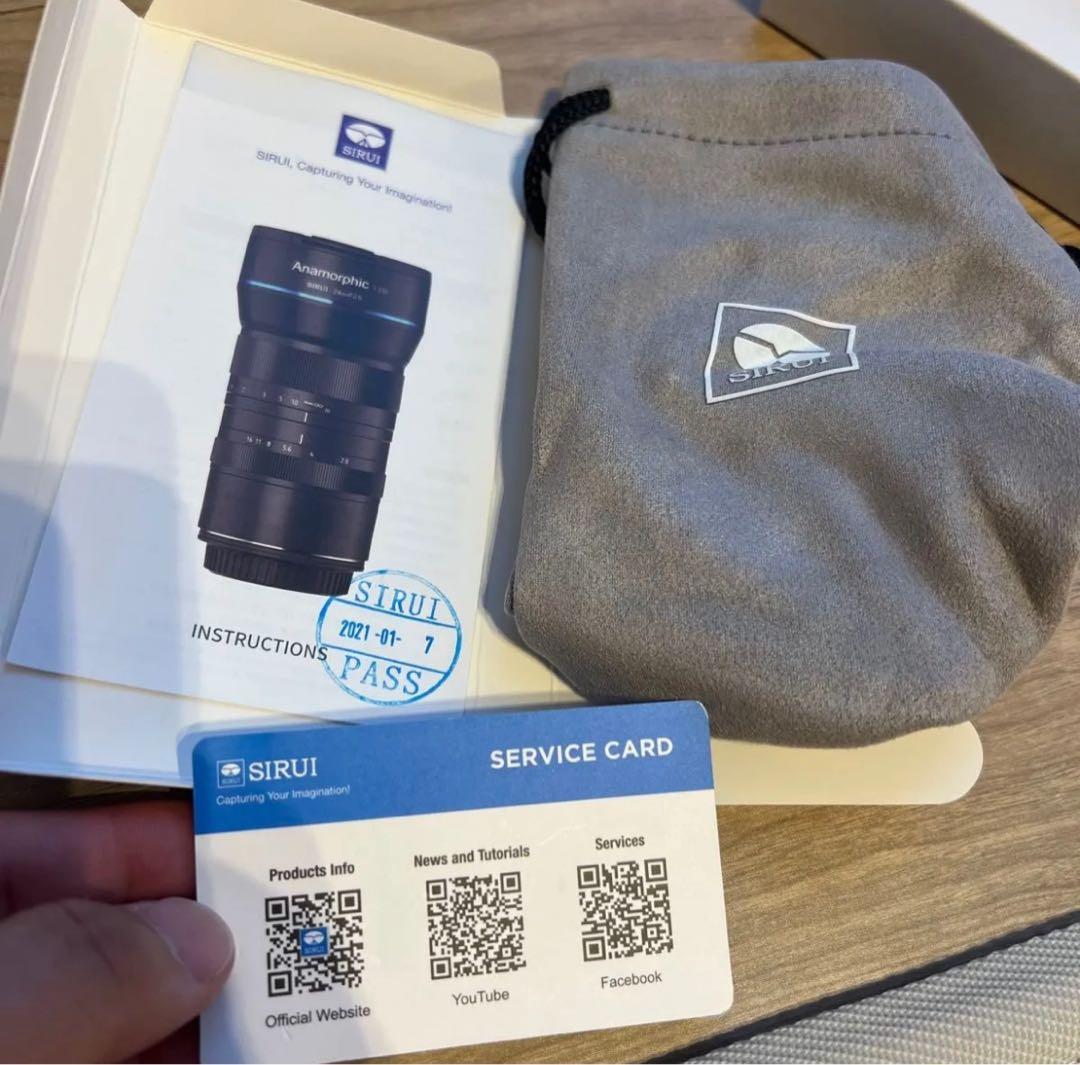 SIRUI F2.8 Anamorphic lens マイクロフォーサーズ