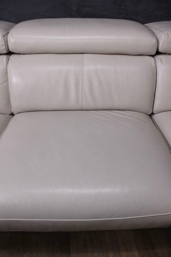 首都圏送無料〜ワタリジャパン 35万極上　本革　コーナー　ソファ　オフホワイト