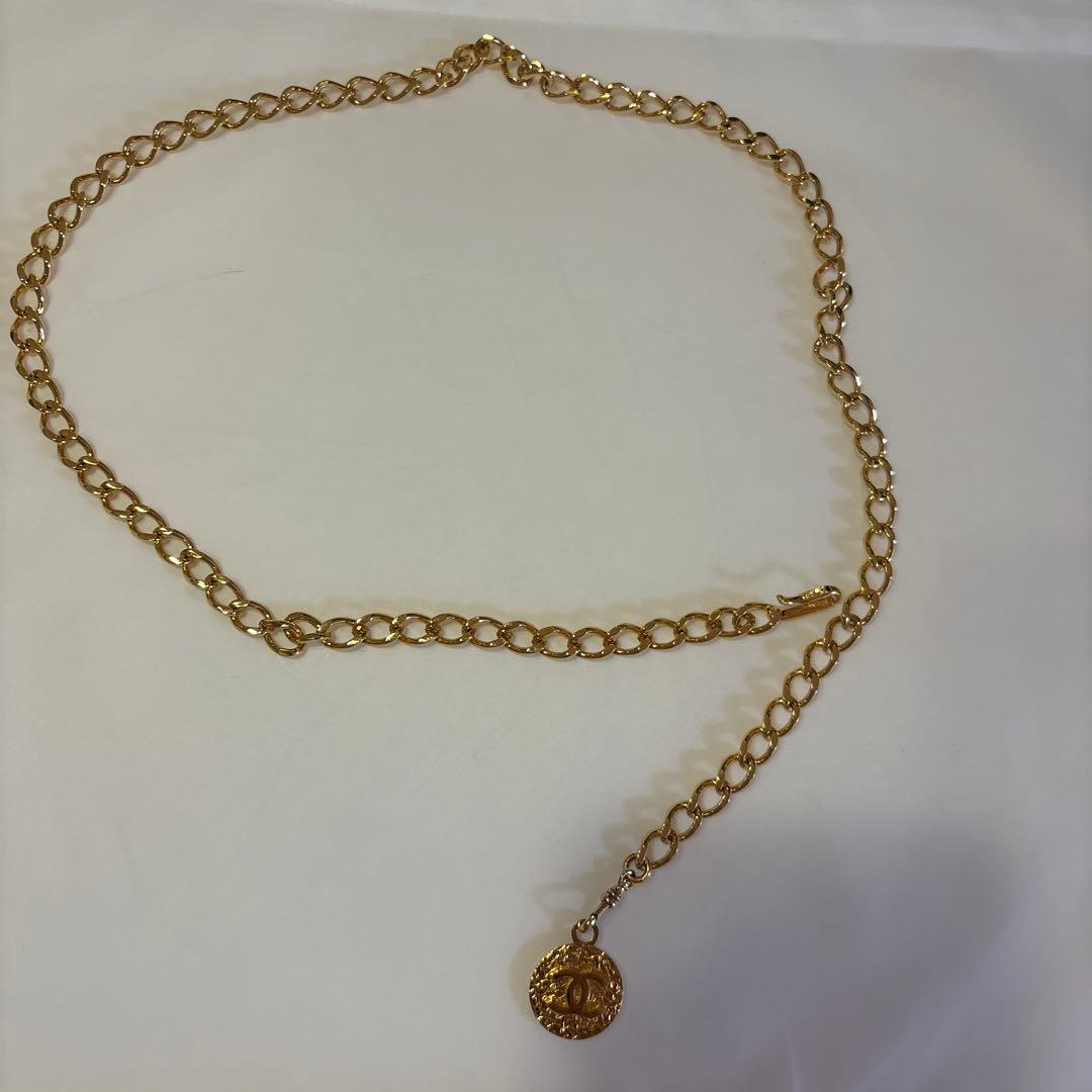 CHANEL ゴールド チェーンベルト メダルチャーム　予約済み