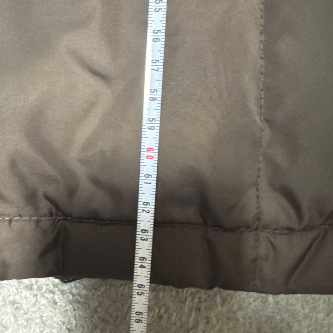 MONCLER ブラウン ダウンベスト フード付き