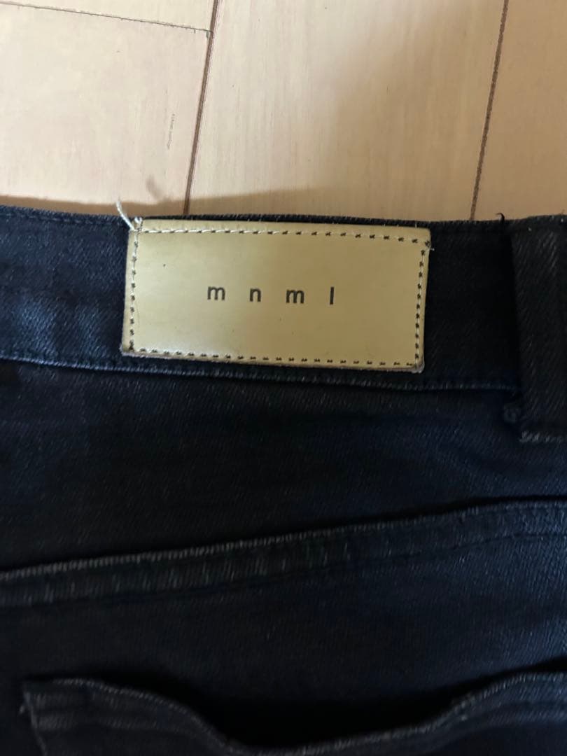mnml ミニマル ダメージデニム スリムフィット drip