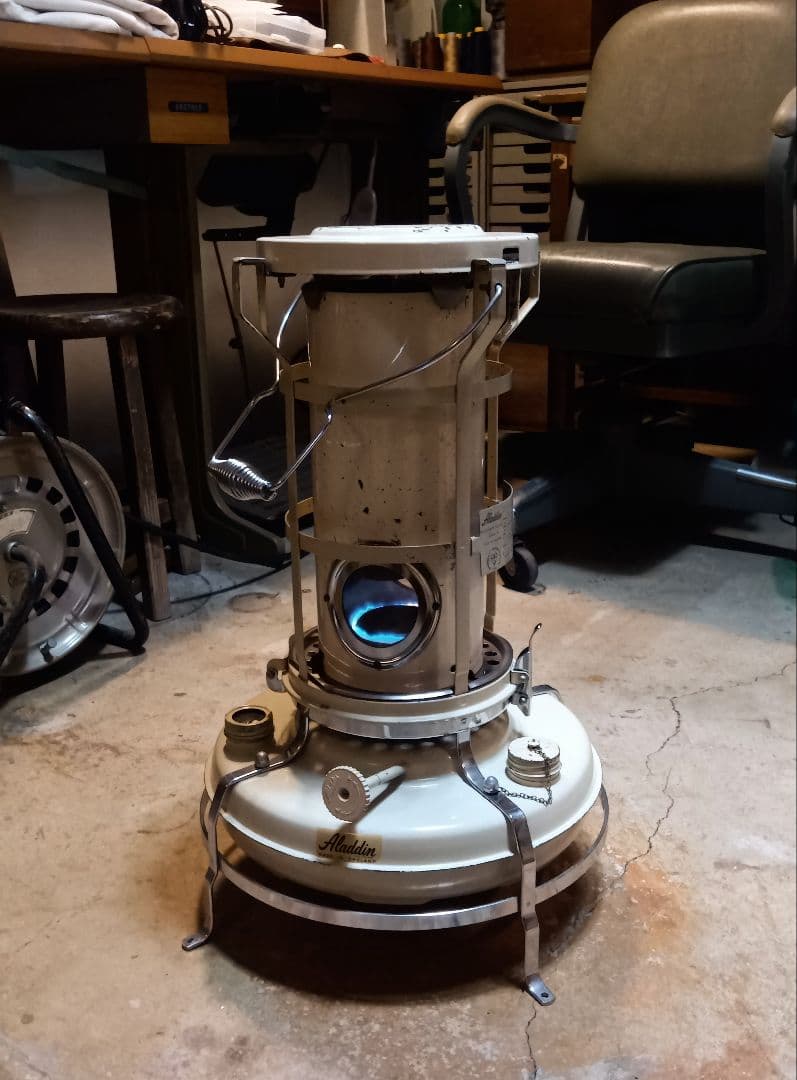 60s ビンテージ 実働 アラジンストーブ 16前期デラックス 英国製