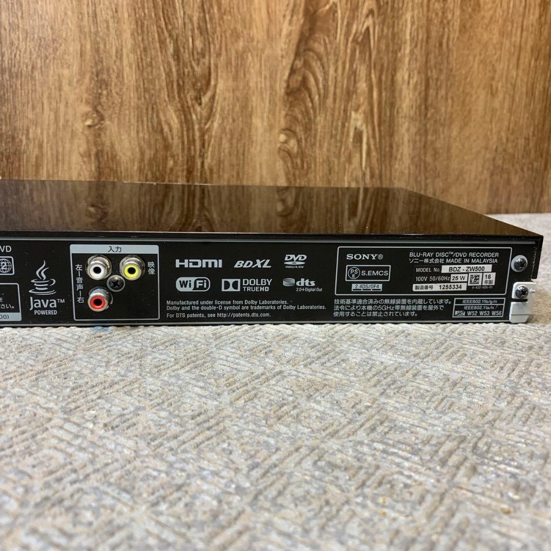 J430\" 初期化済 SONY BDZ-ZW500 BDレコーダー 500GB
