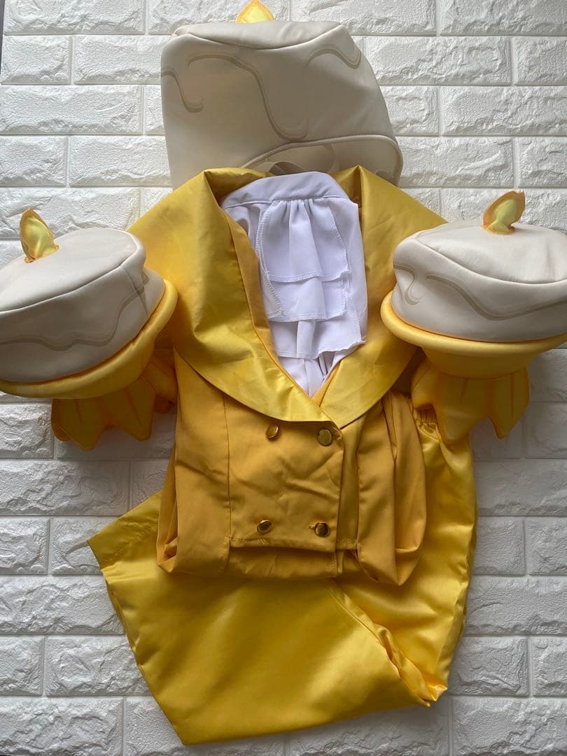 大幅値下げ　ディズニー 美女と野獣　ルミエール衣装 Dハロ　仮装　コスプレS