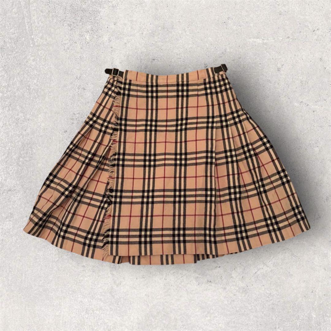 BURBERRY LONDON ノバチェック プリーツスカート 160