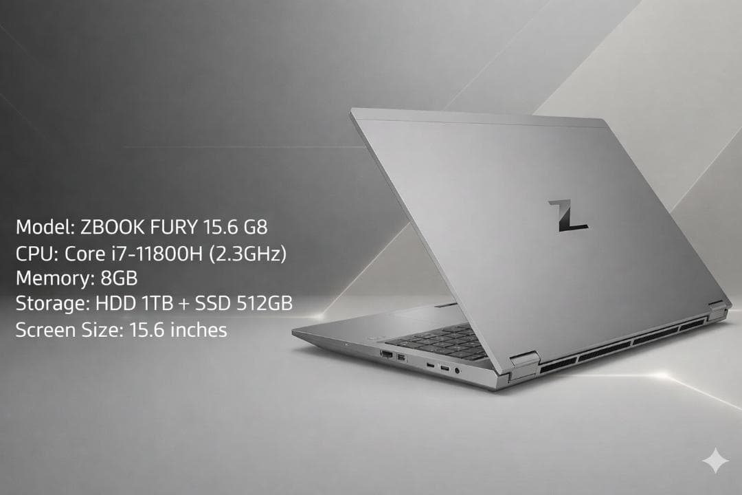 その他ノートPC本体 HP ZBook Fury 15.6 G8/ i7-11800H / 8GB
