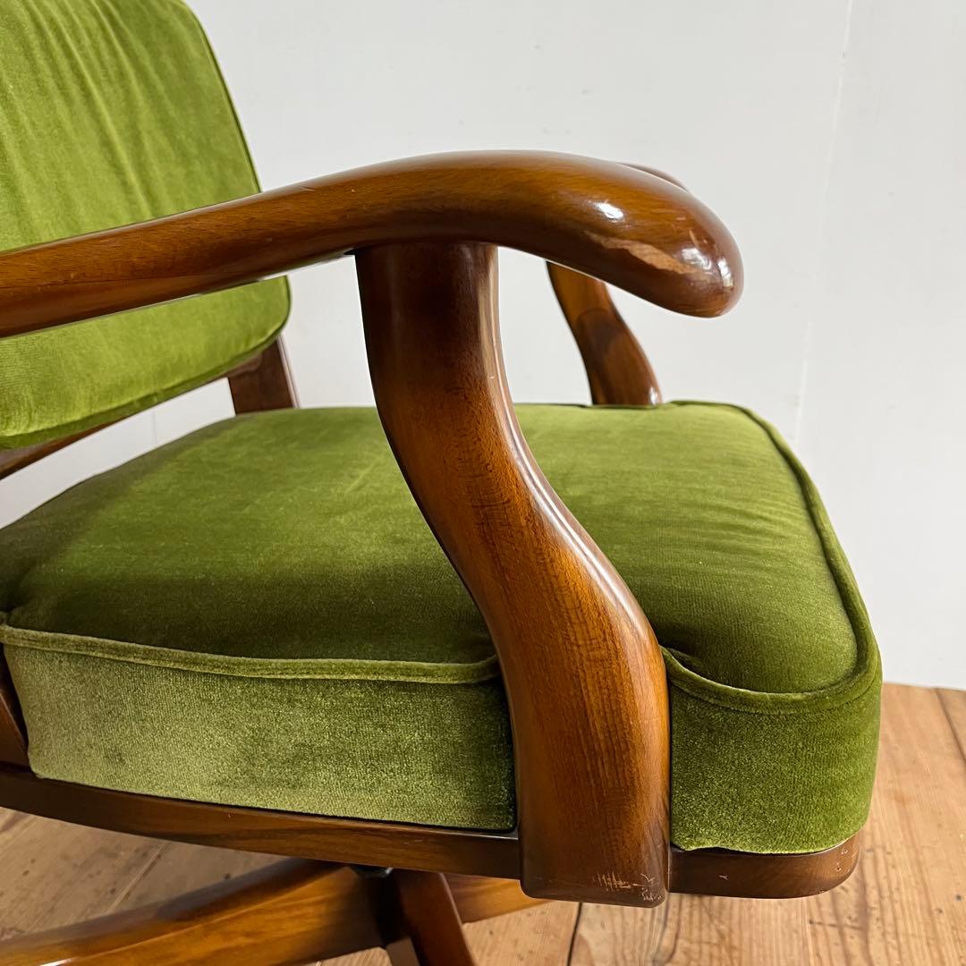 オールド カリモク karimoku コロニアル チェア 椅子 グリーン