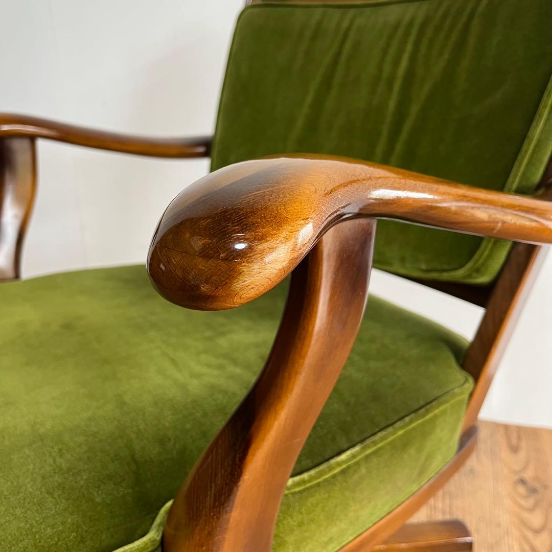 オールド カリモク karimoku コロニアル チェア 椅子 グリーン