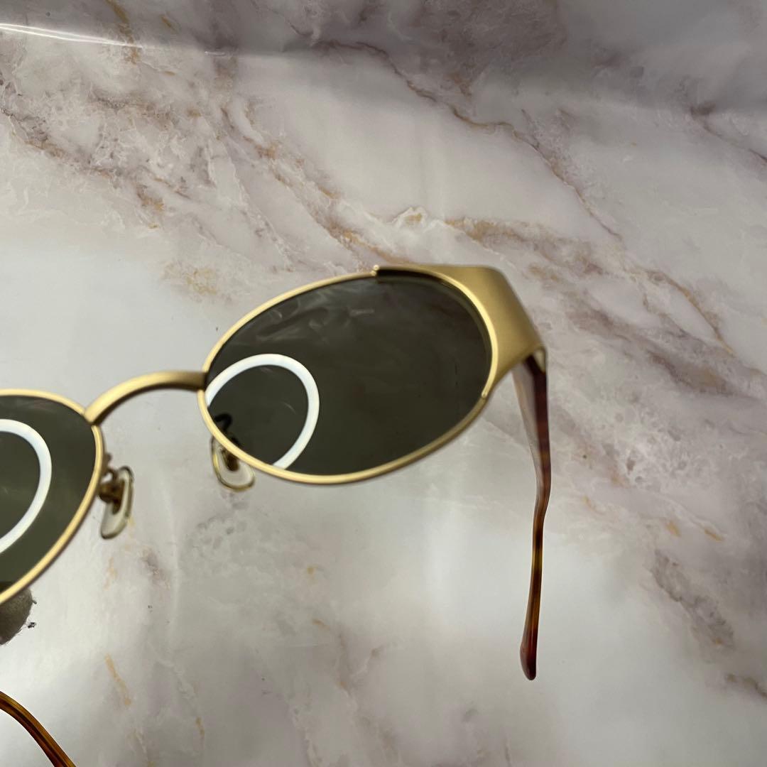 celine セリーヌ オーバル 鼈甲 y2k アンティーク レトロ サングラス