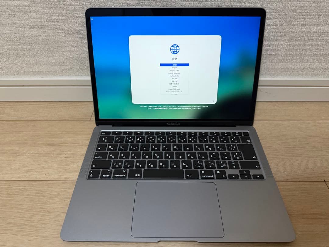 MacBookAir M1 8GB 256GB ssd スペースグレイ動作良好