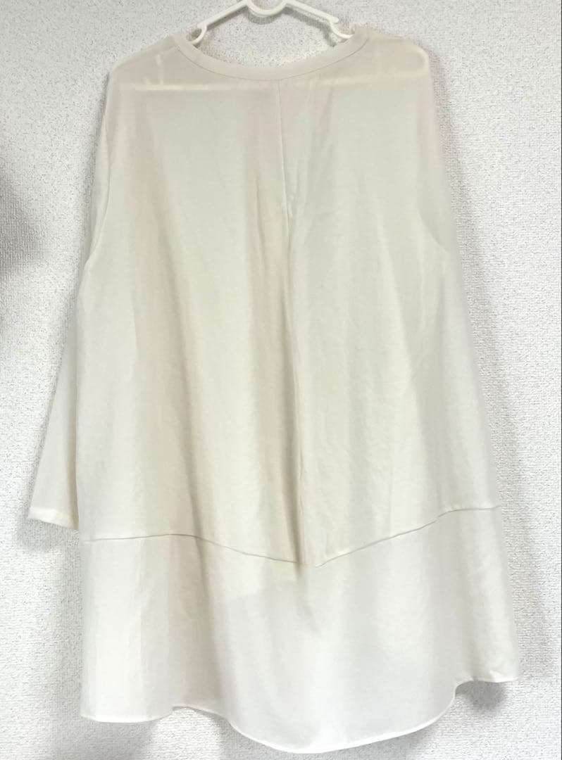 ビアズリー◎後ろドレープTブラウスFree
