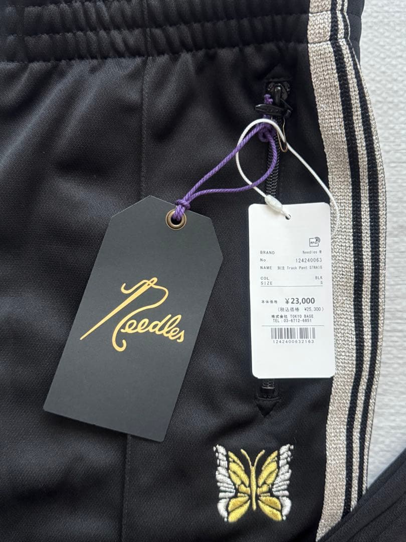 Needles Track Pants (S-ブラック/シルバー)