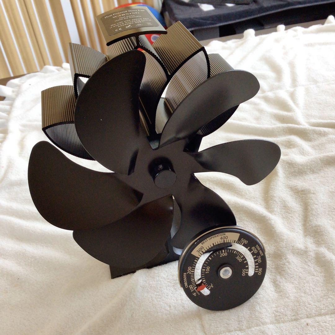 暖房用送風機 暖炉 ブラック 送風ファン 卓上扇風機 高温耐性