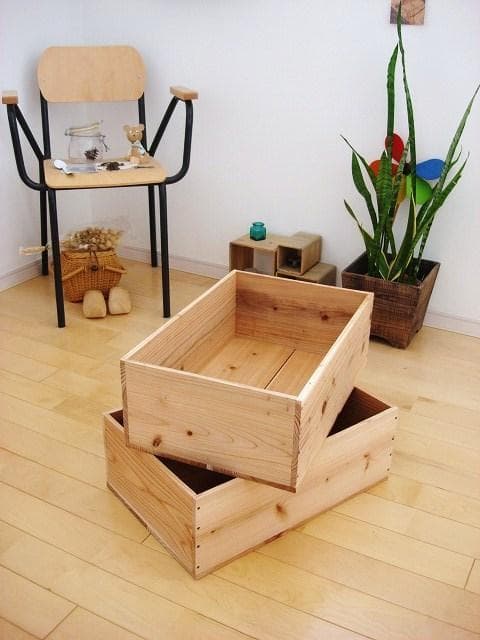 サカナ★送料込み★オーダー木箱×4個