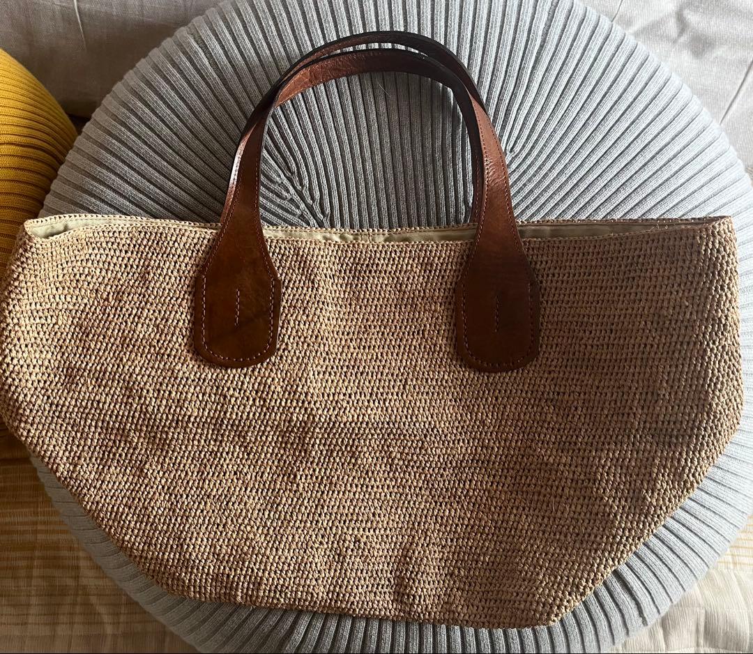 値下中IBELIV TOKYOⅡ カゴバッグ　ナチュラル色