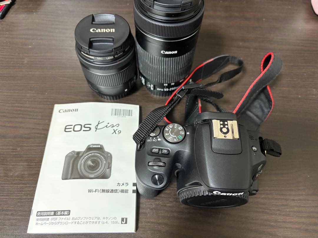 Canon EOS Kiss X9 本体 レンズ2種 説明書付き