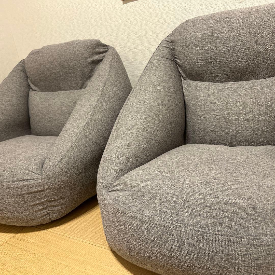 2/23-2/24配送可能　無印　空気でできたソファ　二個セット