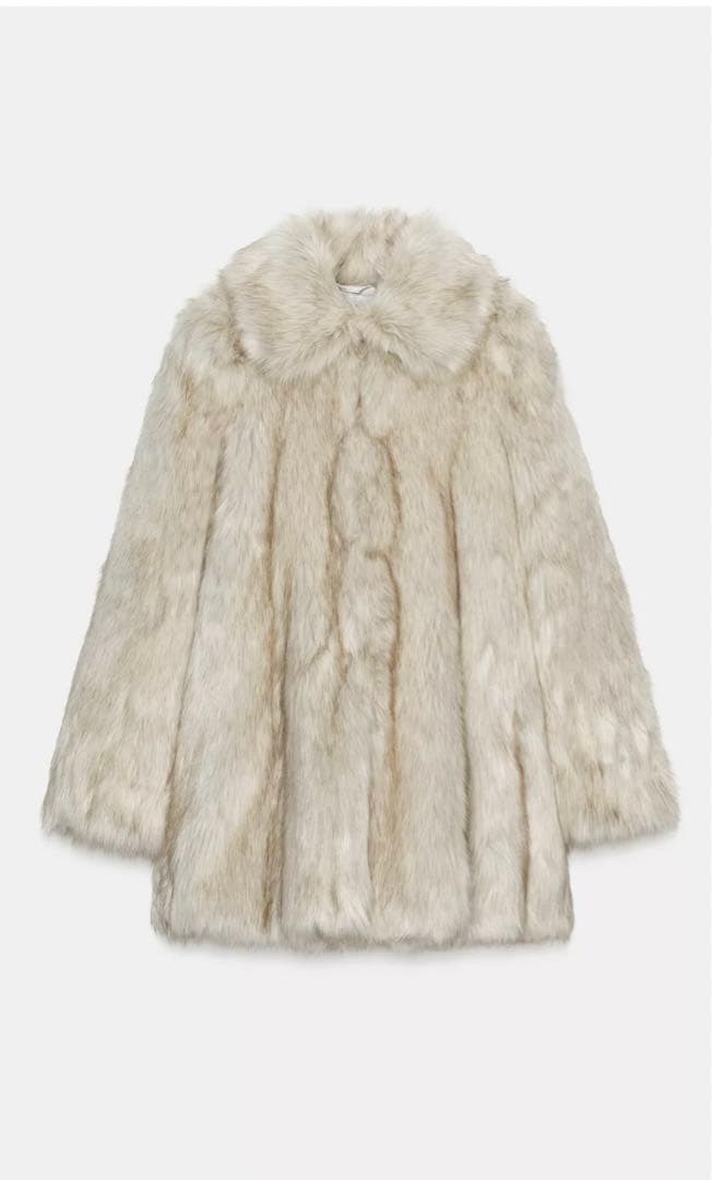 ZARA フェイクファーコート