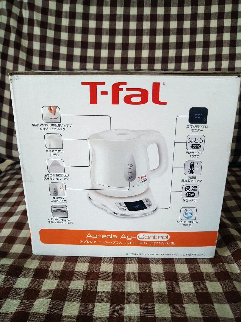新品未開封 ティファール アプレシア Ag+ ホワイト電気ケトル 0.8L