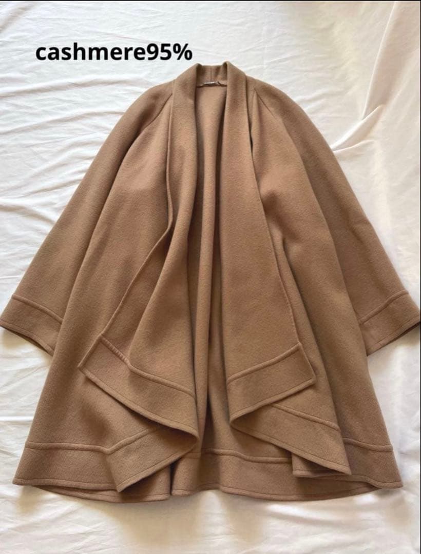 ひさこカシミヤ　ショールカラーコート