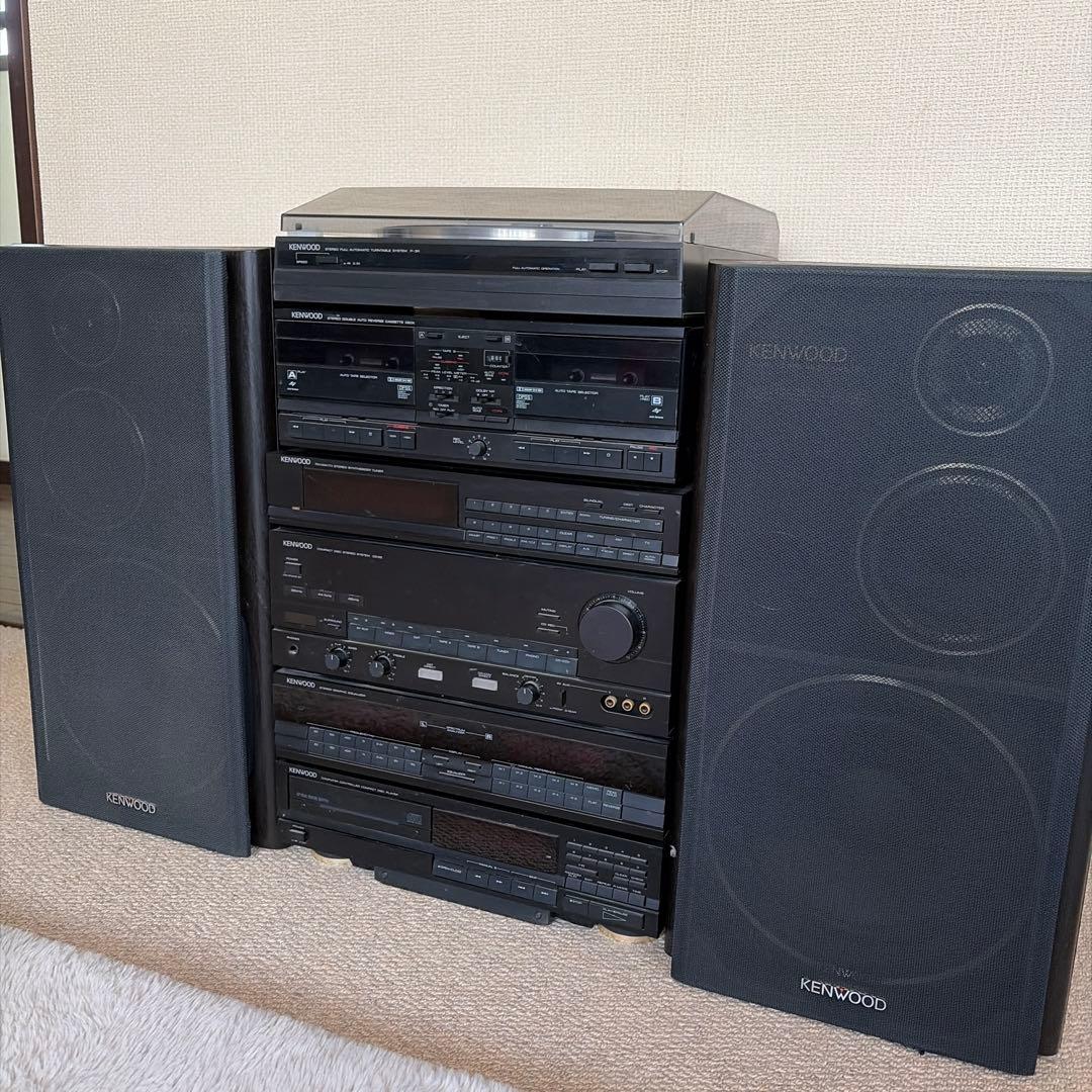 【希少品】KENWOOD オーディオシステムコンポ フルセット 説明欄要確認