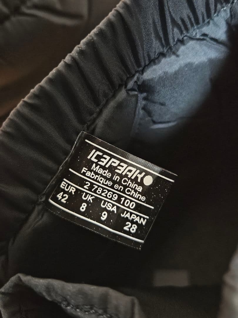 【新品未使用】ICEPEAK 28cm スノーブーツ AISSA MR ブラック