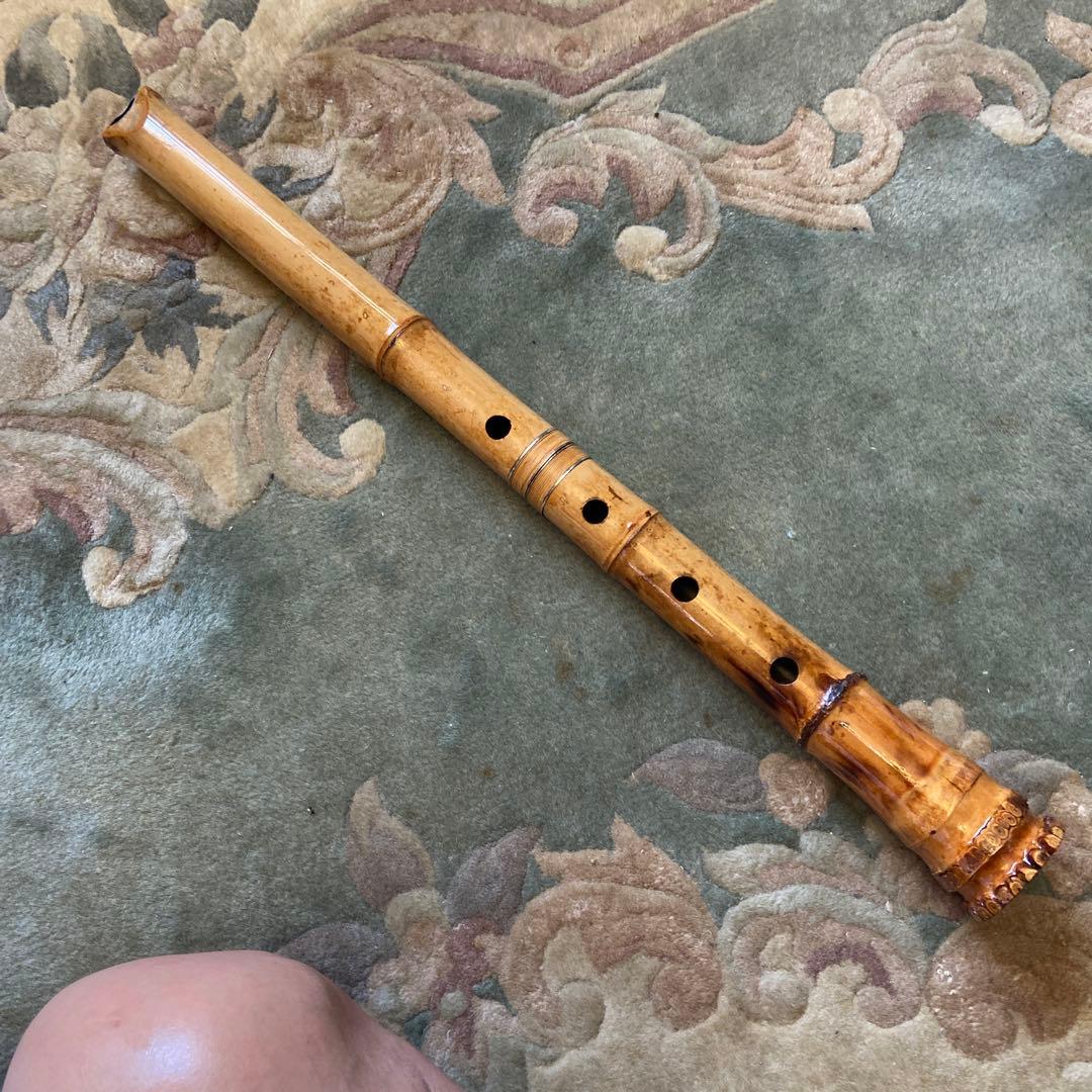 153 尺八　一尺八寸管　瀞守銘