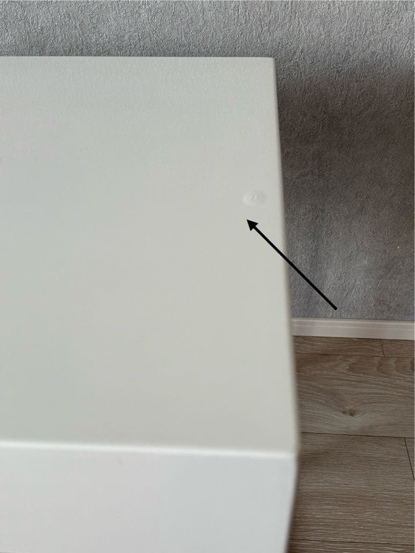 【値下げ】大塚家具　サイドテーブル　鏡面ホワイト