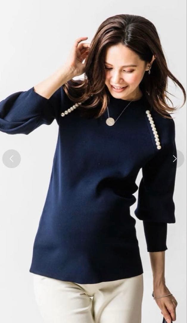 sachikoヴィリーナ ローラパールロングスリーブニット パンツセット