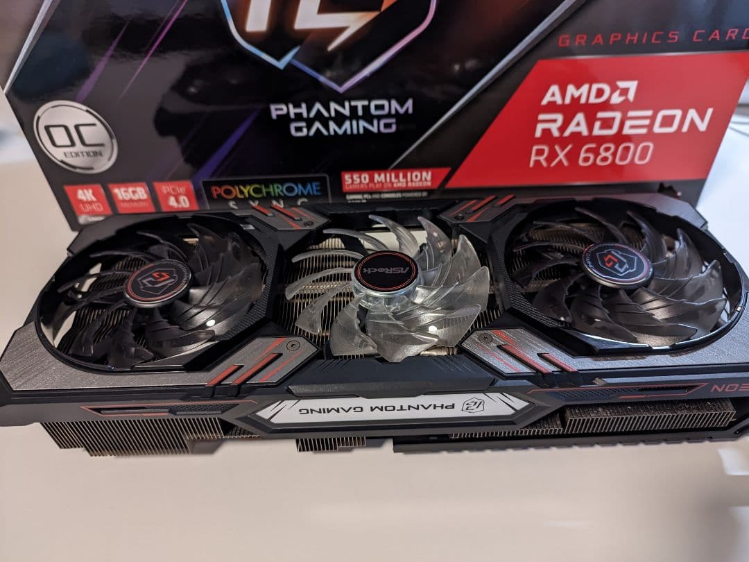 グラフィックボード・グラボ・ビデオカード Phantom Gaming D Radeon RX 6800 16G OC