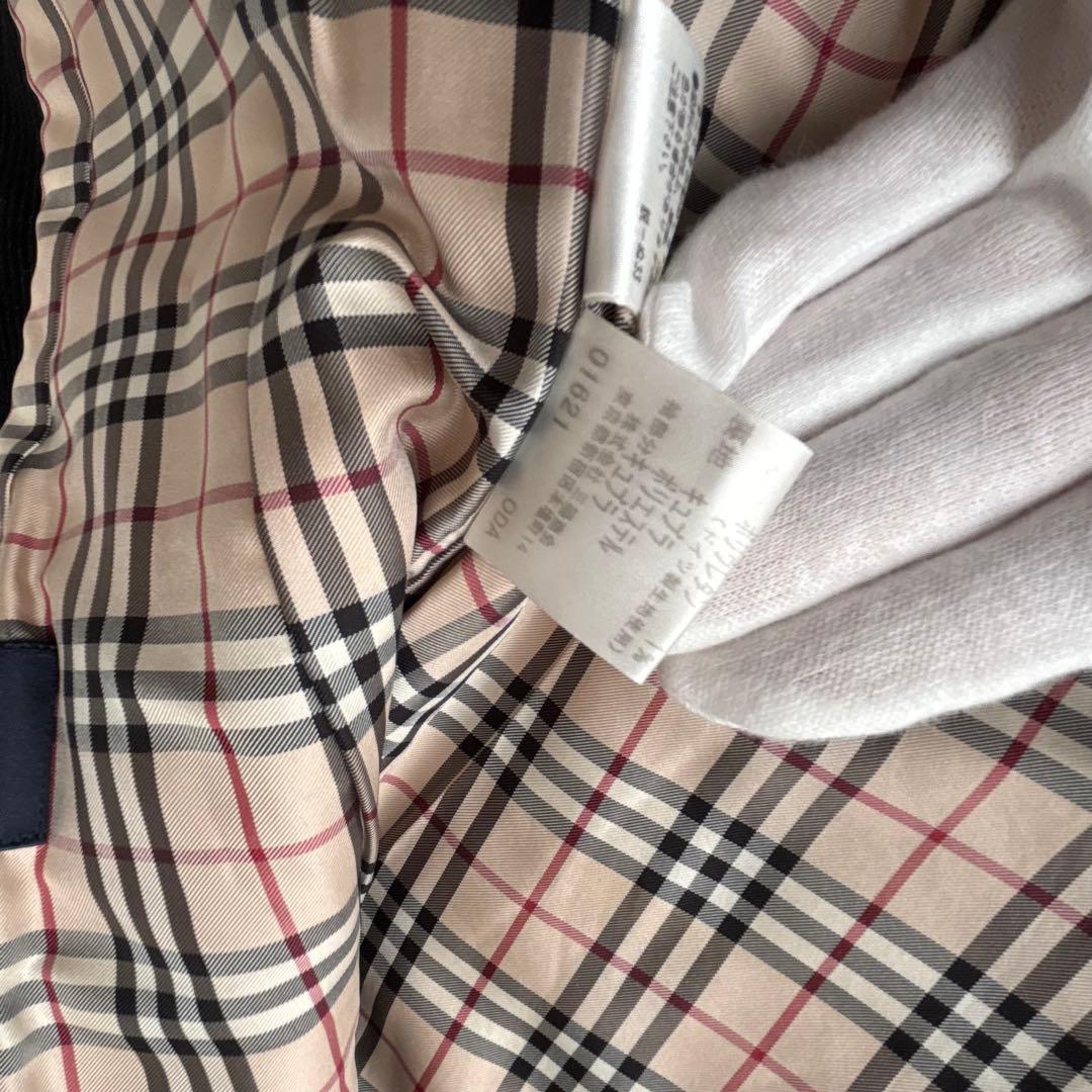 美品✨バーバリーロンドン コーデュロイジャケット チェック 40