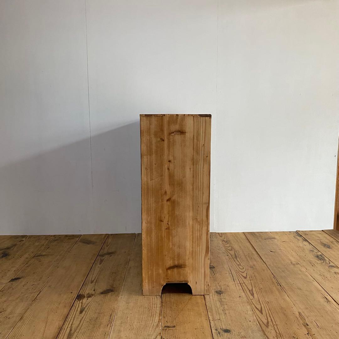 アンティーク ガラス 戸棚 キャビネット 食器棚 本棚 飾り棚 無塗装z