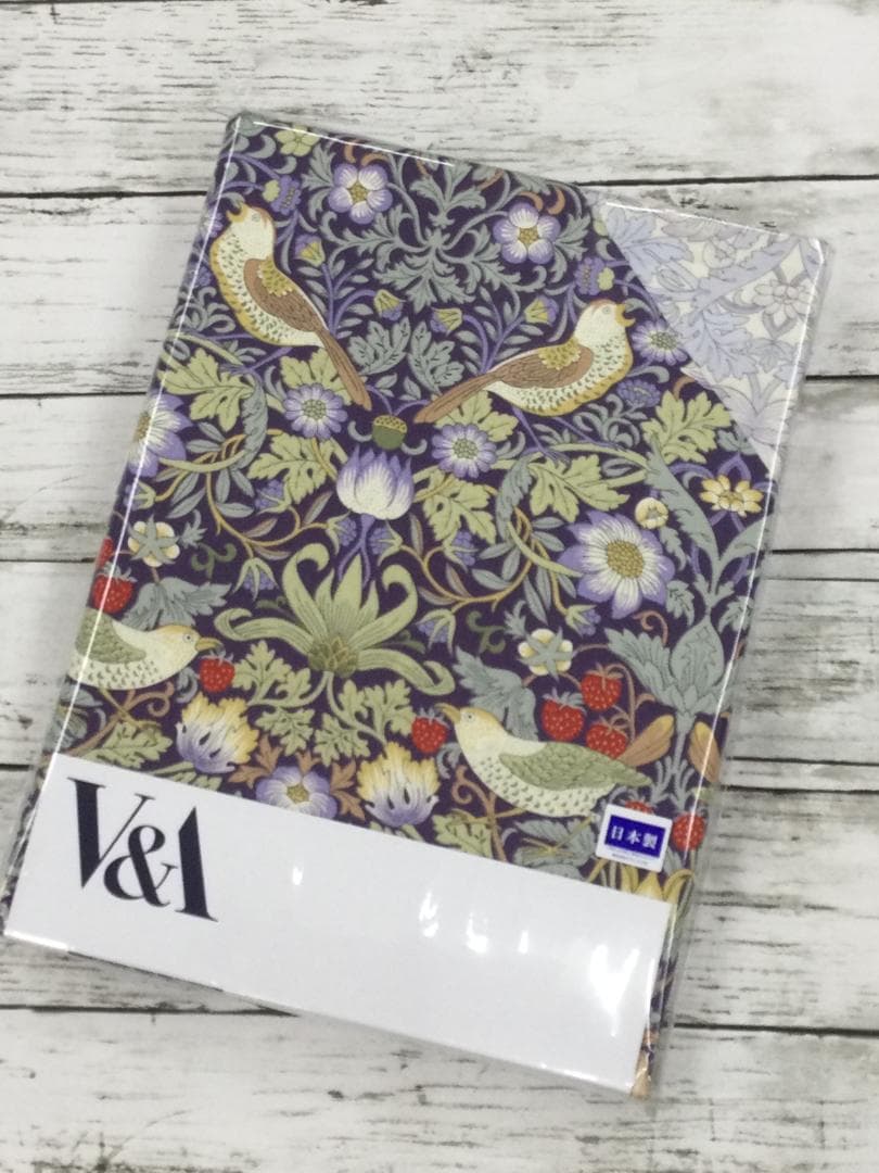 ウイリアムモリス　V&A　いちご泥棒　掛けふとんカバー　No.１０７　ブルー系