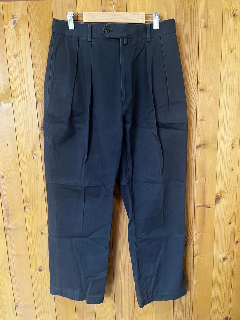 NEAT ツータックスラックス　チャコール　チノ