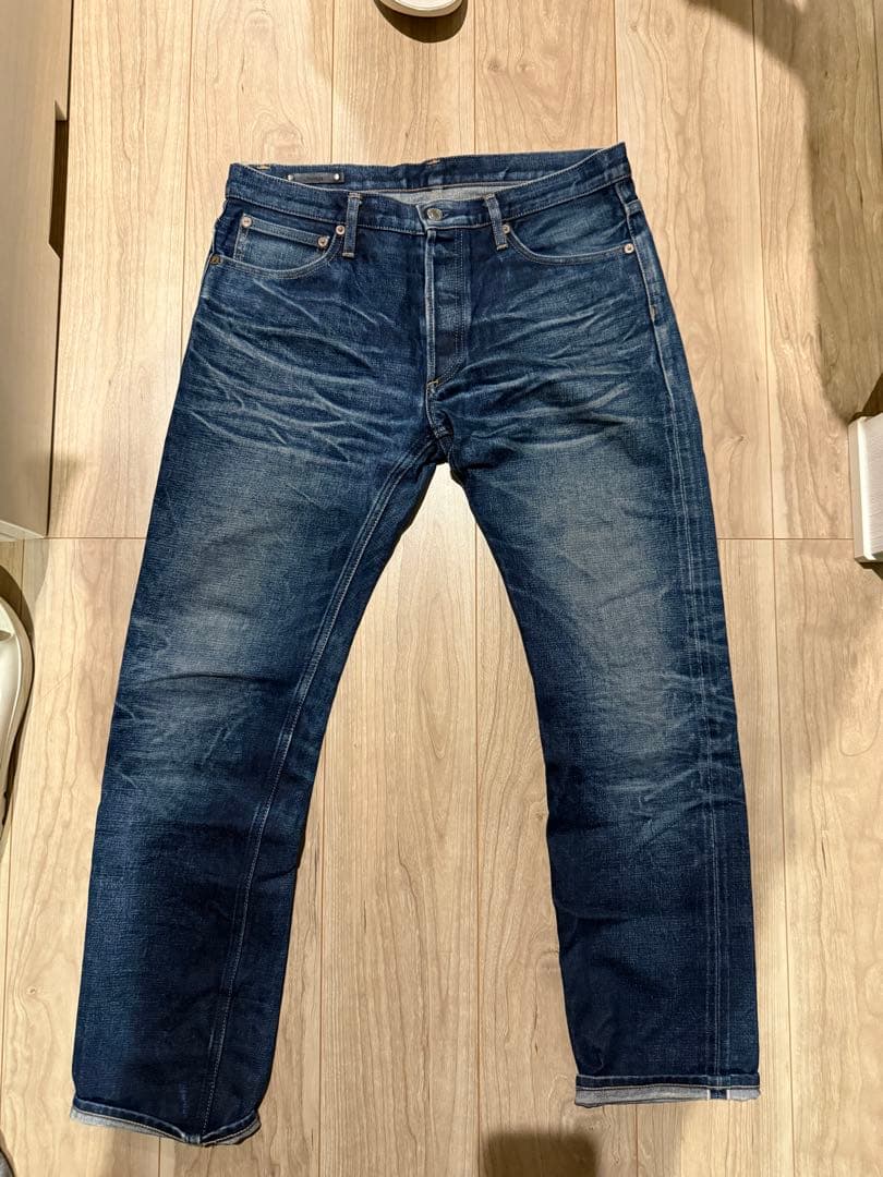 マインデニム　スタンダードスリム　鬼ヒゲ　赤耳　野口強