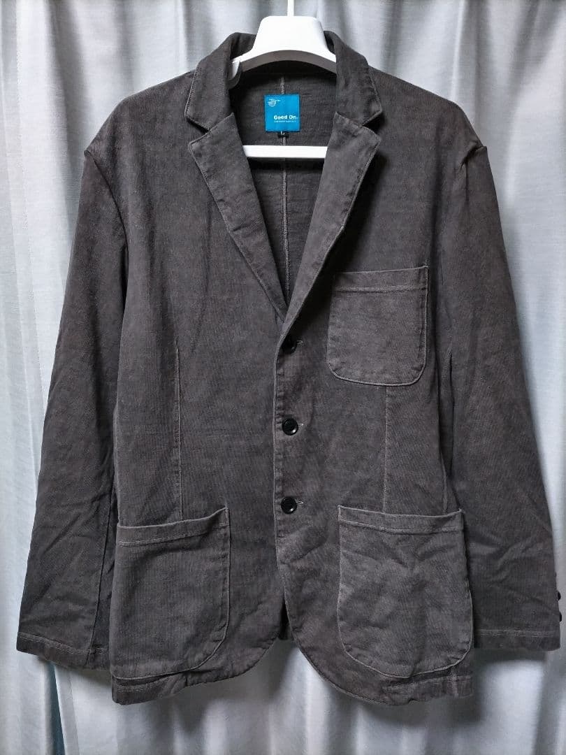 グッドオン　ヘビージャージーテーラージャケット　グレー ピグメント