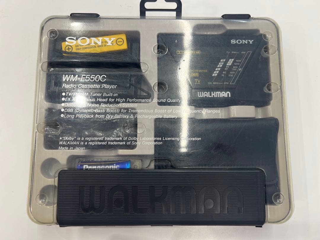 貴重 SONY WALKMAN ソニーウォークマン WM‐F550C 1988年