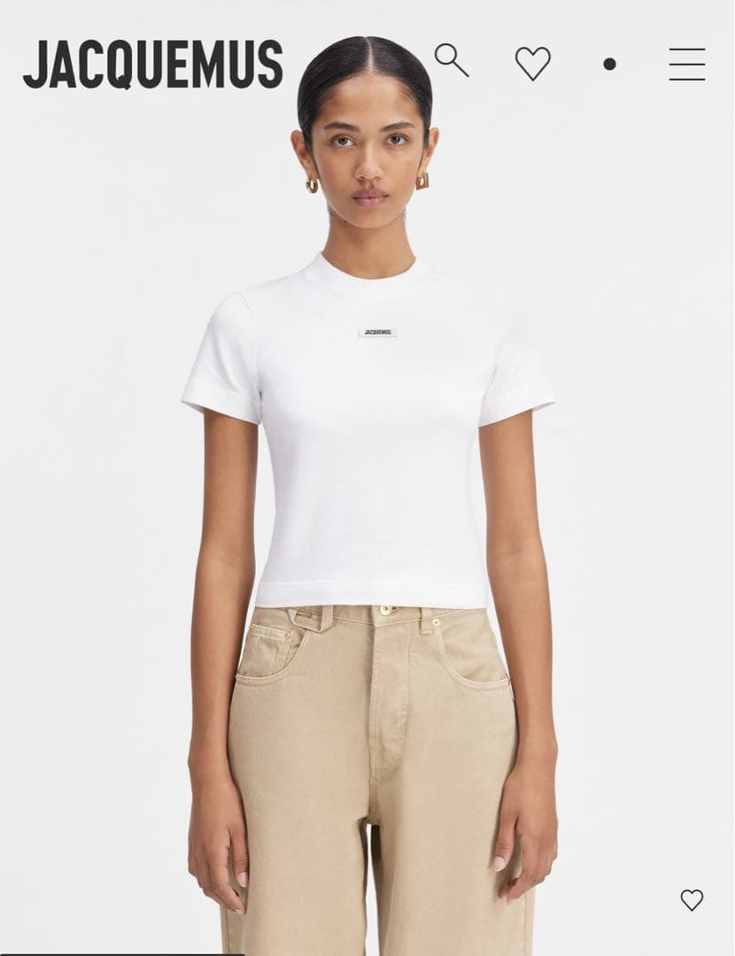 【新品タグ付】jacquemus ジャックムスGros Grain Tシャツ