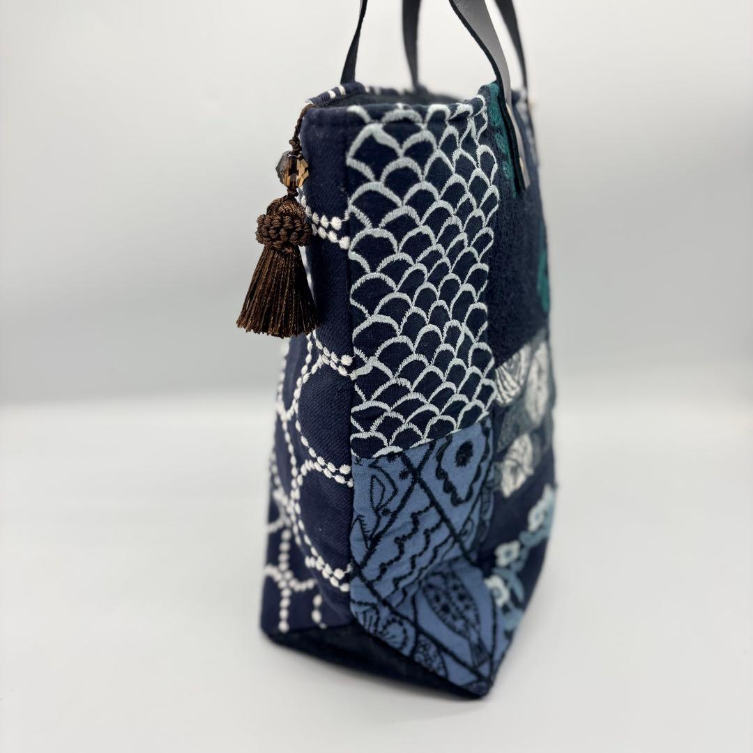 ミナペルホネン、ハンドメイド、パッチワークショルダーバッグ、トートバッグ