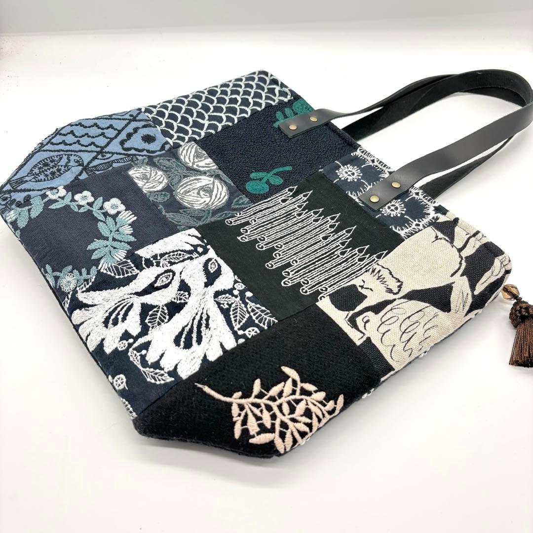 ミナペルホネン、ハンドメイド、パッチワークショルダーバッグ、トートバッグ