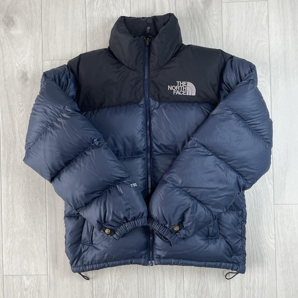 ノースフェイス　ヌプシ　ダウンジャケット　ネイビー　メンズXS　700フィル
