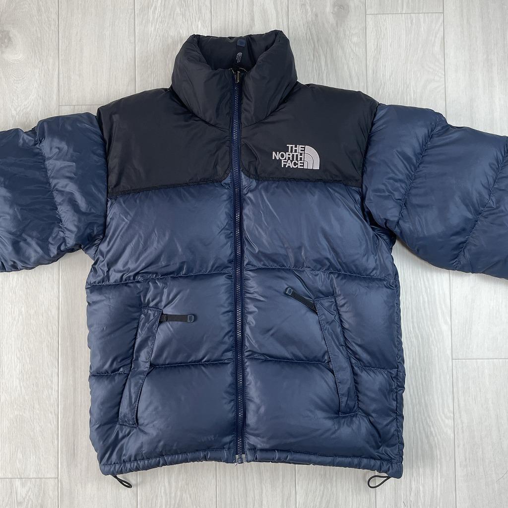 ノースフェイス　ヌプシ　ダウンジャケット　ネイビー　メンズXS　700フィル