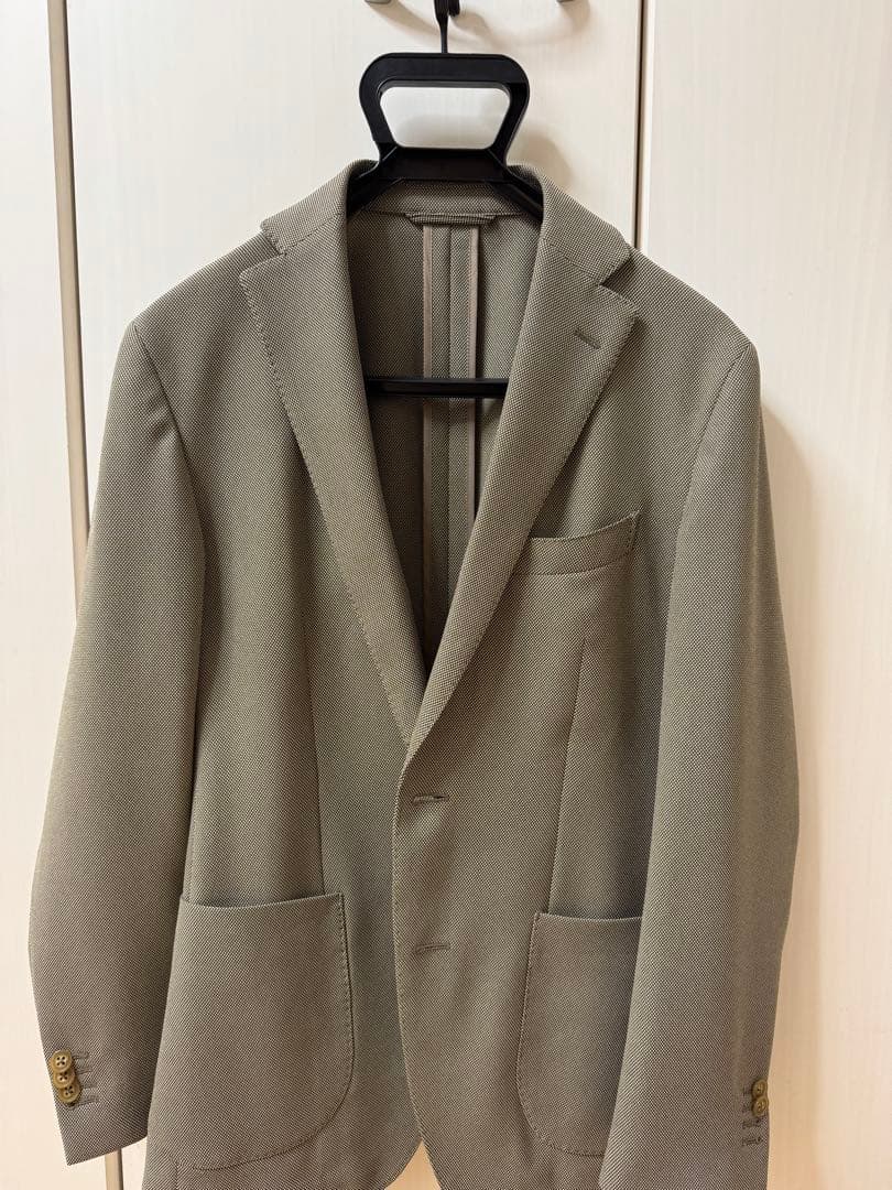 ※ほぼ未使用品【SUIT SQUARE】ビジネスジャケット ベージュ