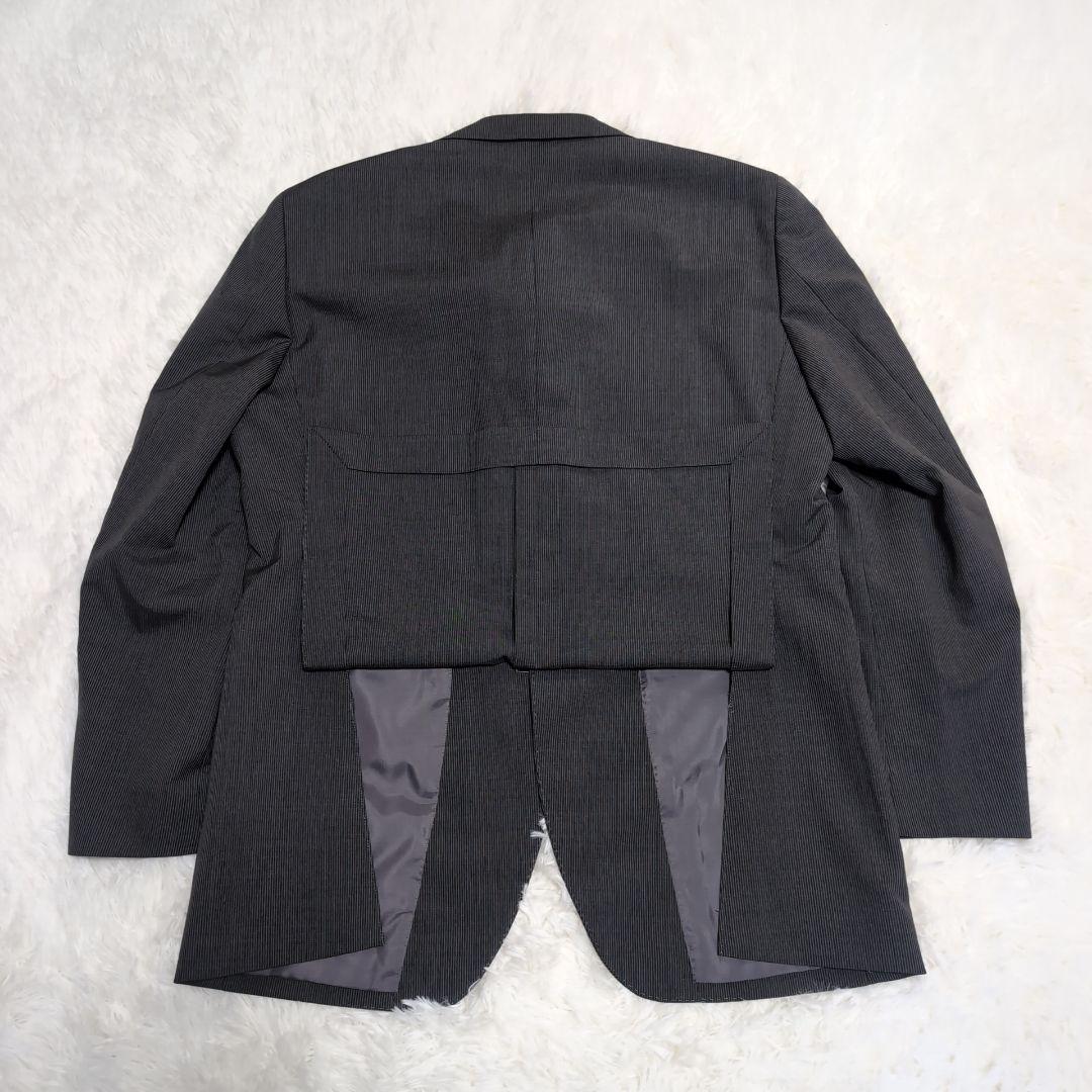 s*x様 美品 高級イタリア製生地 カニノコ ミツミネ セットアップスーツ グレ