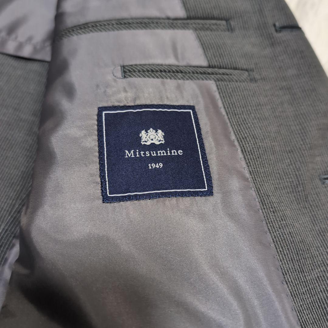 s*x様 美品 高級イタリア製生地 カニノコ ミツミネ セットアップスーツ グレ