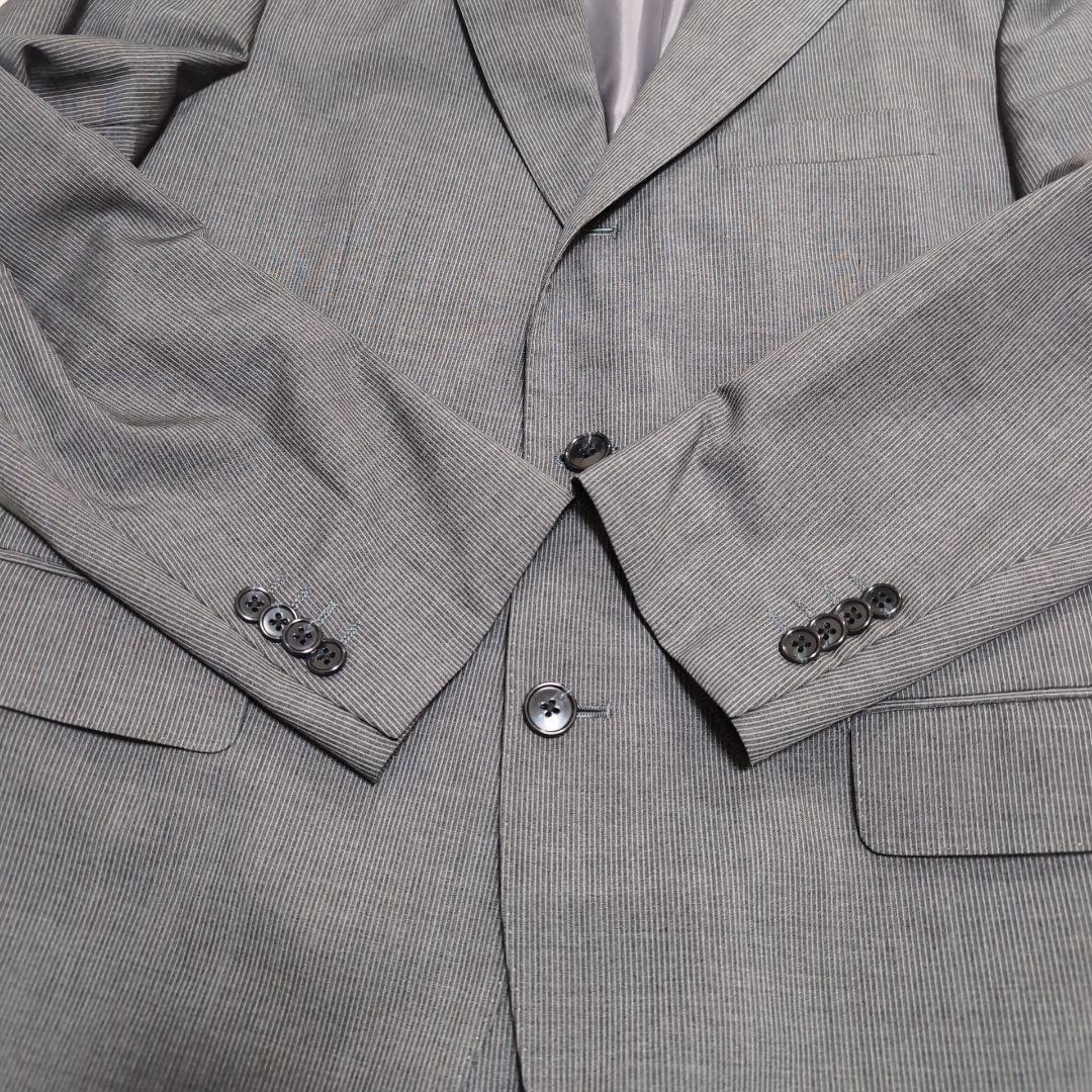 s*x様 美品 高級イタリア製生地 カニノコ ミツミネ セットアップスーツ グレ
