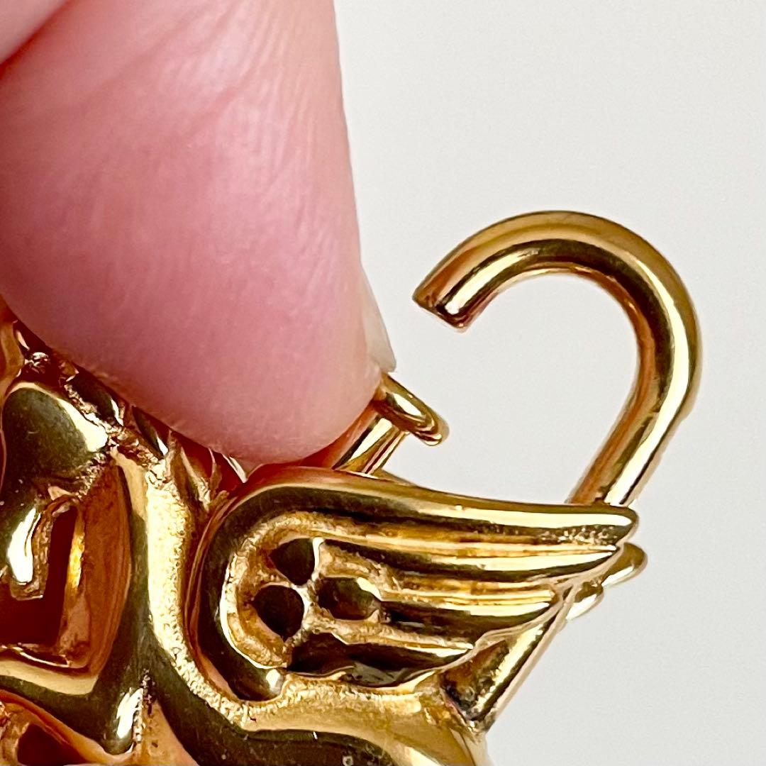 エルメス　ペガサス　カデナ　チャーム　ゴールド