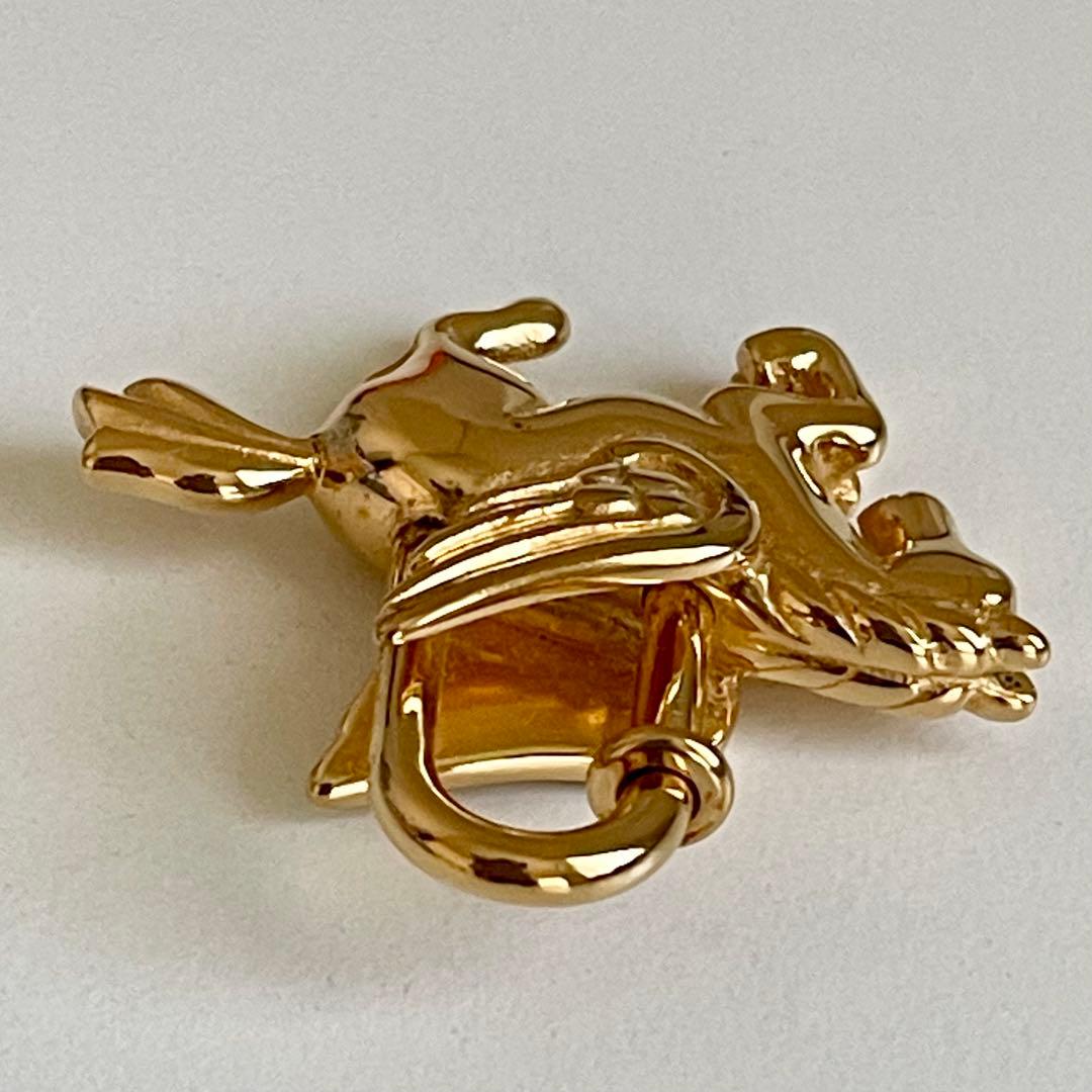 エルメス　ペガサス　カデナ　チャーム　ゴールド