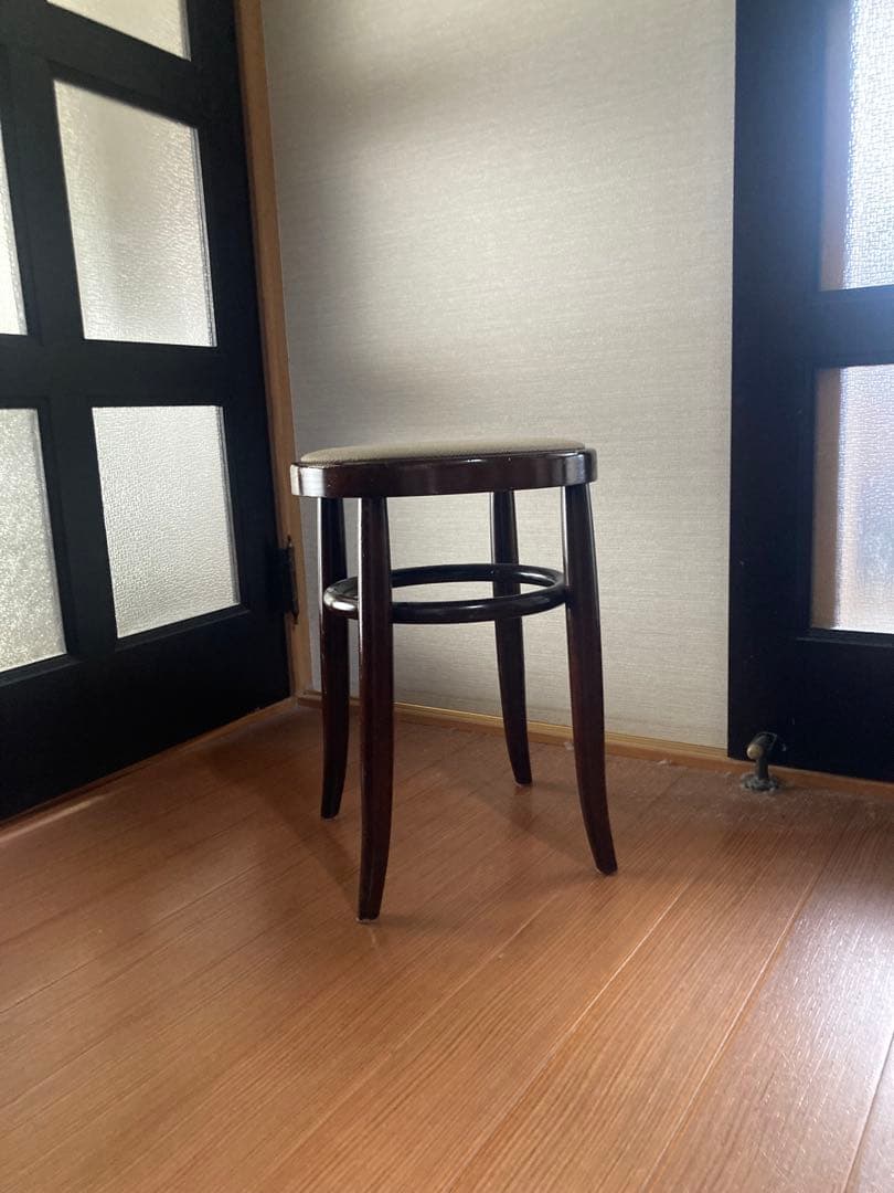希少 ヴィンテージ レトロ 古い椅子 秋田木工 スツール 木製スツール