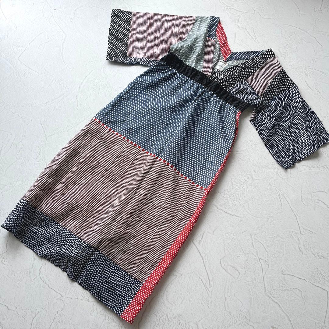 sousou ゆかたみたて 着物 浴衣 ワンピース 麻